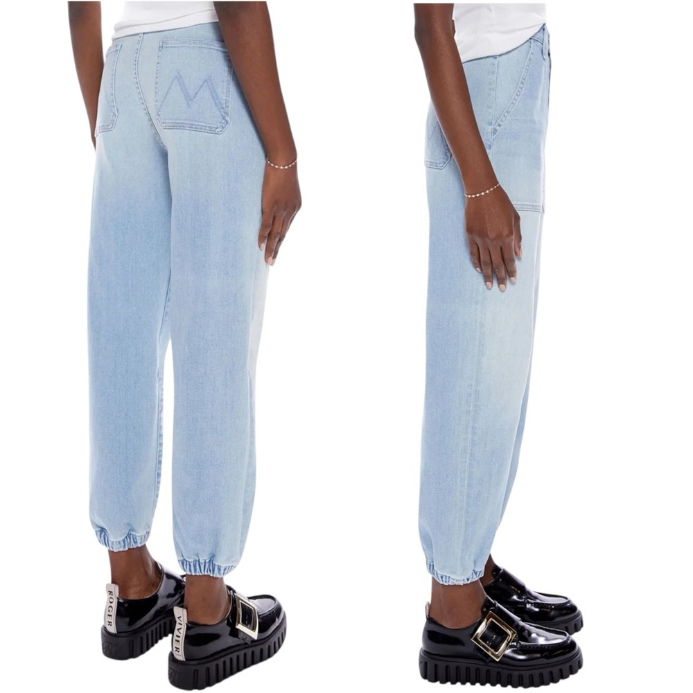 Mother The Wrapper Patch Springy Ankle in Chill Pill Wash Size 31 - Picture 2 of 9